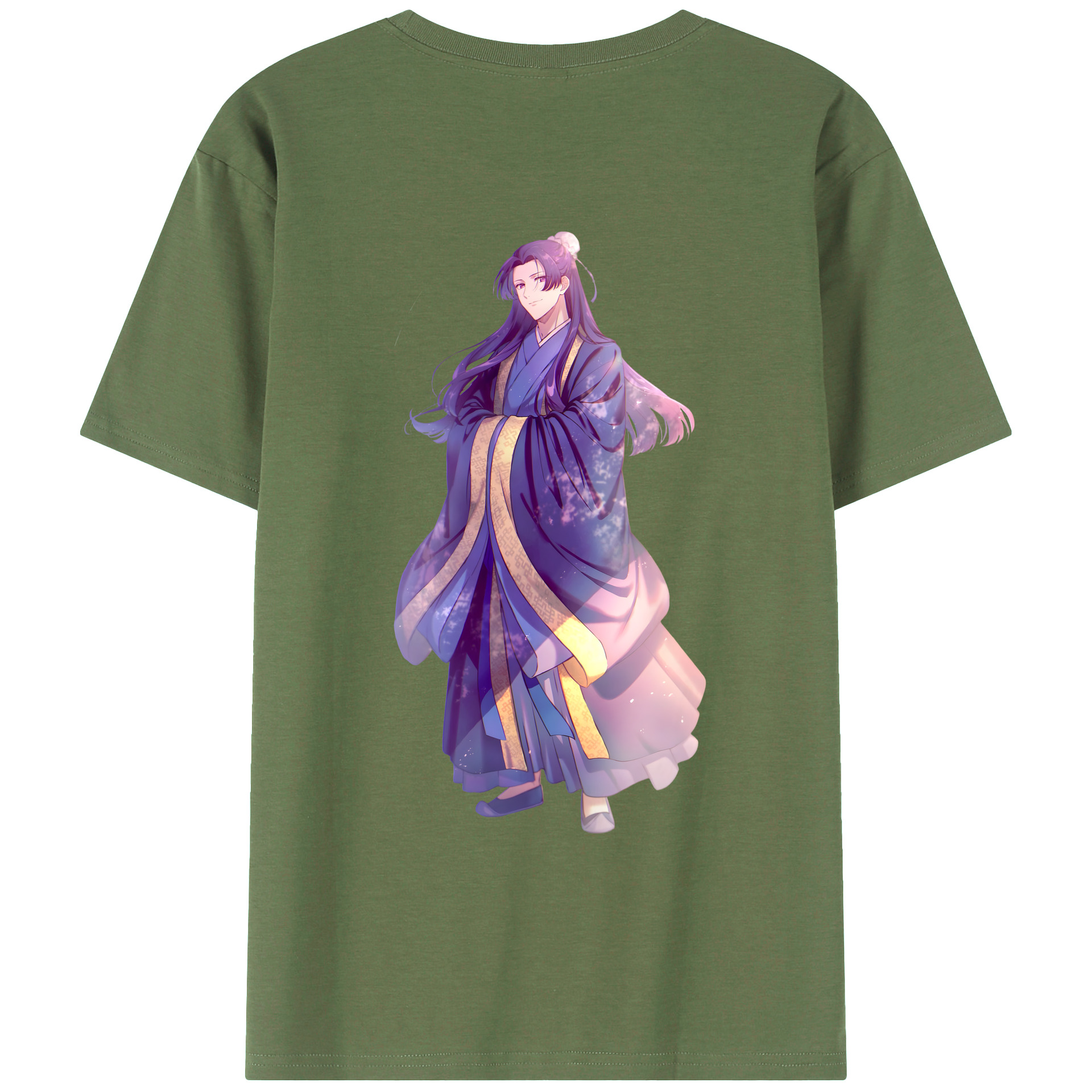 （画像用） 薬屋のひとりごと The Apothecary Diaries 綿100％ メンズ半袖Tシャツ（バックプリント） 通気性